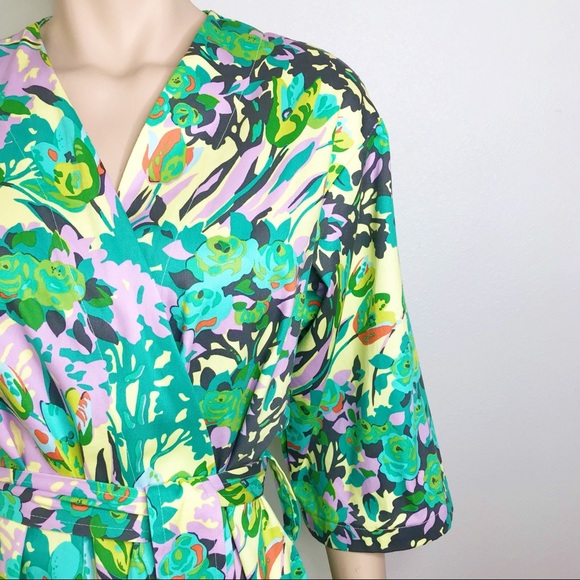 Free People Kimono Tropical Bridal Dress Robe - Picture 2 of 7